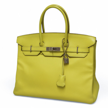 Birkin 35 HERMES Epsom jaune