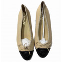 Ballerines CHANEL T 39 bicolores