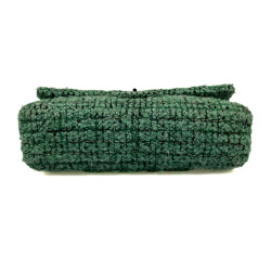 Sac CHANEL tweed vert