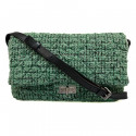 CHANEL 255 Flap Bag in Green Tweed