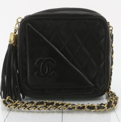 Petit caméra CHANEL vintage noir