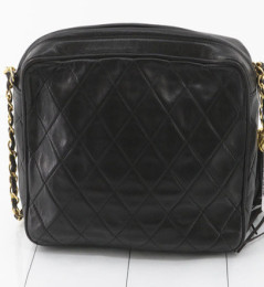 Sac Caméra CHANEL vintage CC métalassé