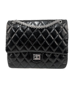 2.55 CHANEL verni cuir noir