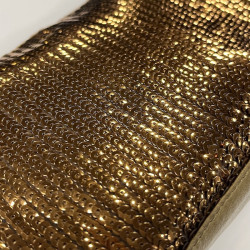 CHANEL evening clutch in golden brown moire sequins