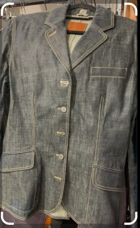 Veste HERMES  denim gris T44