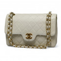 Timeless blanc CHANEL cuir d'agneau