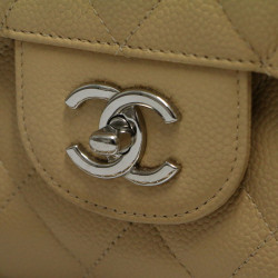 Jumbo CHANEL caviar beige