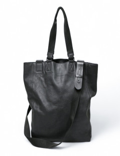 Cabas LANVIN cuir noir souple