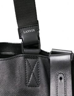 Cabas LANVIN cuir noir souple