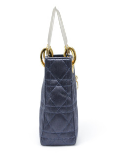 Mini Lady DIOR satin bleu