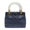 Mini Lady DIOR satin bleu