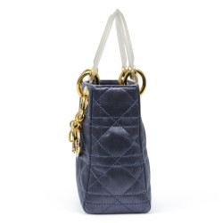 Mini Lady DIOR satin bleu