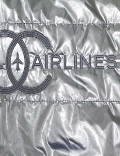 Pochette CHANEL Airlines argent GM