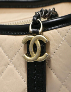 Gabrielle CHANEL bicolore beige noir GM