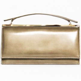 CHRISTIAN DIOR grey leather pouch