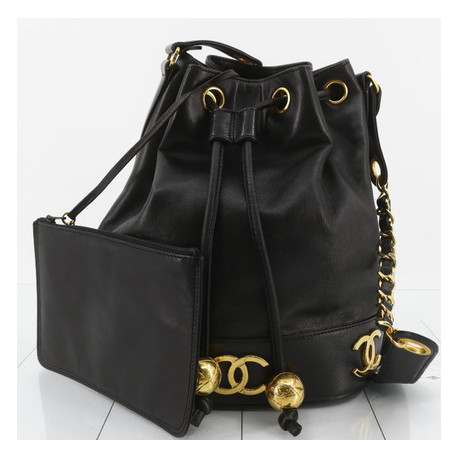 Sac bourse CHANEL vintage noir