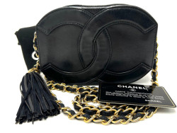 Mini Caméra CHANEL CC noir