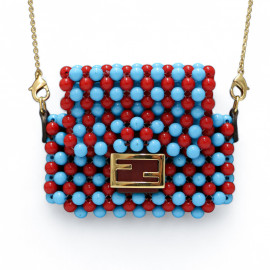 Collier FENDI sac perles