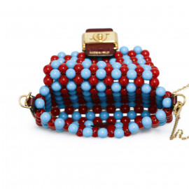 Collier FENDI sac perles