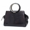 Sac Babe DIOR crocodile bleu foncé