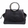 Sac Babe DIOR crocodile bleu foncé