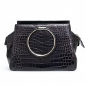 Sac Babe DIOR crocodile bleu foncé