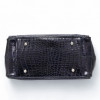 Sac Babe DIOR crocodile bleu foncé