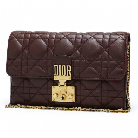 Petit sac DIOR Dioraddict cuir bordeaux