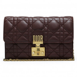 Petit sac DIOR Dioraddict cuir bordeaux