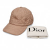 Casquette DIOR matelassé vieux rose