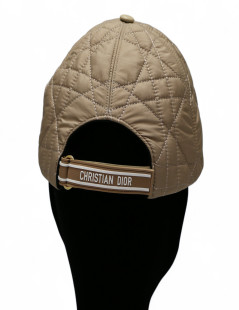 Casquette DIOR matelassé beige