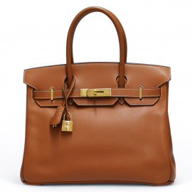 Birkin 30 HERMES cuir Epsom Gold