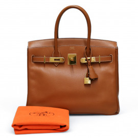 Birkin 30 HERMES cuir Epsom Gold