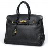 Birkin 35 HERMES cuir de veau Togo NOIR