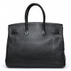 Birkin 35 noir HERMES cuir de veau Togo