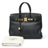 Birkin 35 noir HERMES cuir de veau Togo