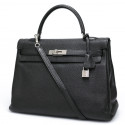 Kelly 35 HERMES cuir de veau Togo noir