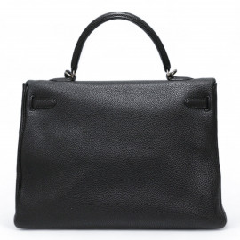 Kelly 35 HERMES cuir de veau Togo noir