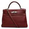 Kelly 32 bordeaux HERMES cuir de veau Togo