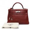 Kelly 32 bordeaux HERMES cuir de veau Togo