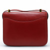 Sac Constance 23 rouge HERMES cuir box