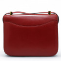 Constance HERMES cuir box rouge H