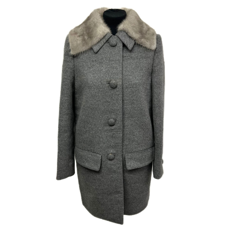 Manteau PRADA gris T38