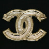 BroBroche CHANEL dorée matelassé