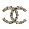 Broche perles CHANEL strass rose