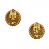 Boucles d'oreille clips CHANEL plaqué or