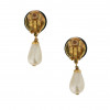 Boucles d'oreille CHANEL perle poire