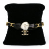 Bracelet CHANEL métal et cuir