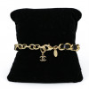 Bracelet CHANEL métal et cuir