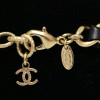 Bracelet CHANEL métal et cuir